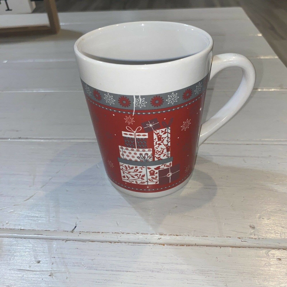 Mug ROYAL NORFOLK Christmas Gifts / Presents 14 oz. Red Coffee Cocoa